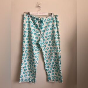 Bamboo Traders Blue Floral Lounge Pants